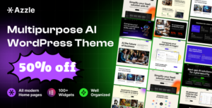 Azzle SaaS and Tech Startup Elementor WP Theme
