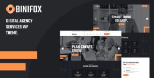Binifox Digital Agency Services WP Theme + RTL