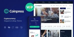 Coinpress ICO Cryptocurrency Magazine & Blog WP Theme