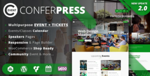 ConferPress Multipurpose Event Tickets WP Theme