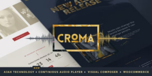 Croma Responsive Music WP Theme with Ajax and Continuous Playback