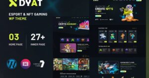 DYAT eSports and Gaming NFT WP Theme