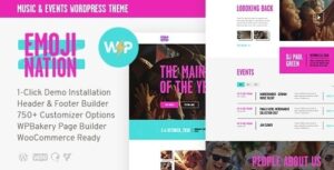 EmojiNation Night Club & Concert Event WP Theme