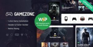 Gamezone Gaming Blog & Store WP Theme