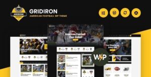 Gridiron American Football & NFL Superbowl Team WP Theme