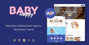 Happy Baby Nanny & Babysitting Services WP Theme