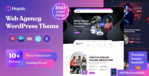 Haptic (14 Nov, 2024) Web Design Agency WP Theme