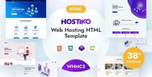 Hostiko (15 May 2025) Hosting HTML & WHMCS Template With Isometric Design