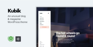 Kubik An Unusual Digital Blog & Magazine WP Theme