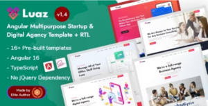 Luaz Angular 14 Multipurpose Template
