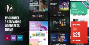 MediaFlex TV Channel & Streaming WP Theme