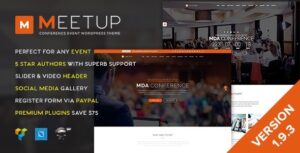 Meetup Conference Event WP Theme