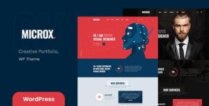 Microx Personal Portfolio WP Theme + RTL