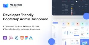 Modernize Bootstrap 5 & React MUI Admin Dashboard