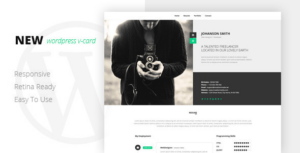 NEW Retina Ready WP Vcard Theme