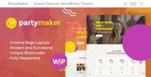 PartyMaker Event Planner & Wedding Agency WP Theme