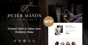 Peter Mason Custom Tailoring and Clothing Store WP Theme