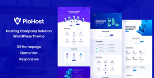 Piohost Domain and Web Hosting WP Theme