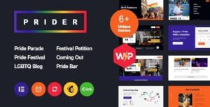Prider LGBT & Gay Rights Festival WP Theme + Bar