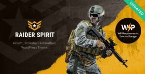 Raider Spirit Airsoft Club & Paintball WP Theme