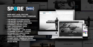 Spare Ultimate MultiPurpose LESS Theme