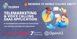 Teleman Telemarketing & VoIP Service SaaS Application