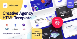 Abstrak Creative Agency Template