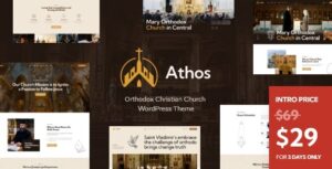 Athos Orthodox Christian Church WP Theme