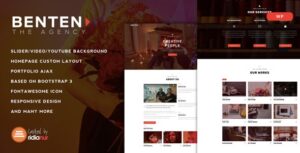 Benten Responsive One Page Portfolio Theme