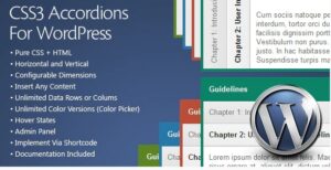 CSS3 Accordions for WP