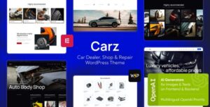 Carz Car Dealer, Shop & Repair WP Theme