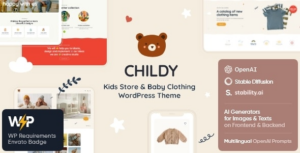 Childy Kids Store & Baby Clothing WP Theme