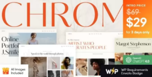 Chroma Photography Portfolio WP Theme