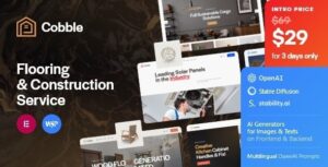 Cobble Flooring & Construction Service WP Theme