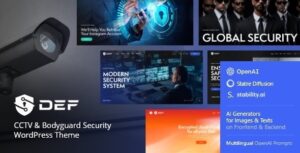 Def CCTV & Bodyguard Security WP Theme