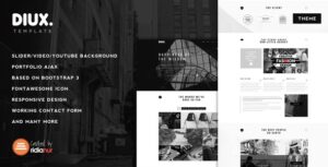 Diux Responsive One Page Portfolio Theme