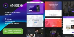 Enside Multipurpose Onepage Landing Page WP Theme