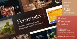 Fermentio Brewery and Winemaking Restaurant WP Theme