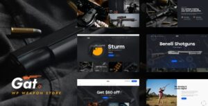 Gat Gun & Weapon Store WP Theme