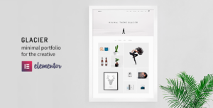 Glacier Minimal WP Portfolio Theme