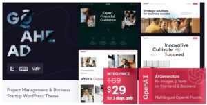 GoAhead Business Startup WP Theme