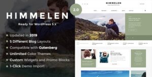 Himmelen Personal Minimal WP Blog Theme