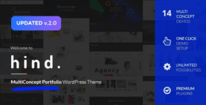 Hind Multi-Concept Portfolio & Photography WP Theme