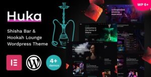 Huka Shisha Bar & Hookah Lounge WP Theme