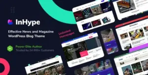 InHype Blog & Magazine WP Theme