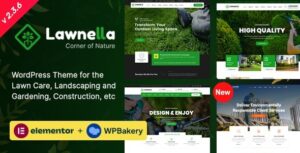Lawnella Gardening and Landscaping WP Theme