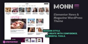 Monn Elementor News & Magazine WP Theme