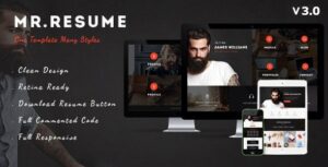 Morgan Resume, vCard, Personal, Profile and Portfolio WP Theme