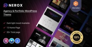 Nerox Agency & Portfolio WP Theme + RTL