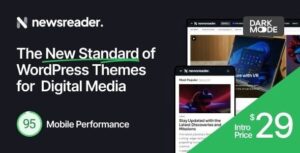 Newsreader Revolutionary WP Theme for Digital Media